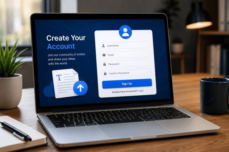 uploadarticle account